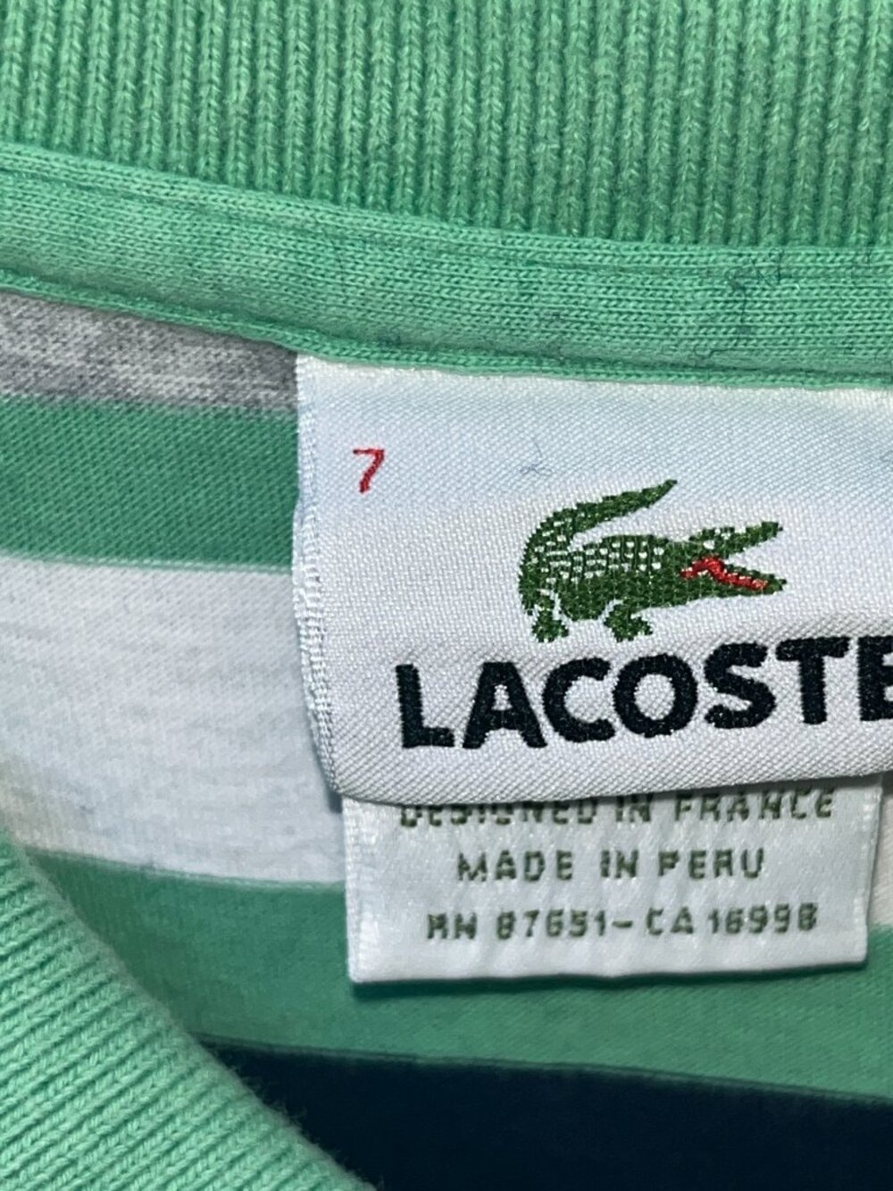 Lacoste Polo Size 7 (Youth Large) 0149 - Picture 4 of 10